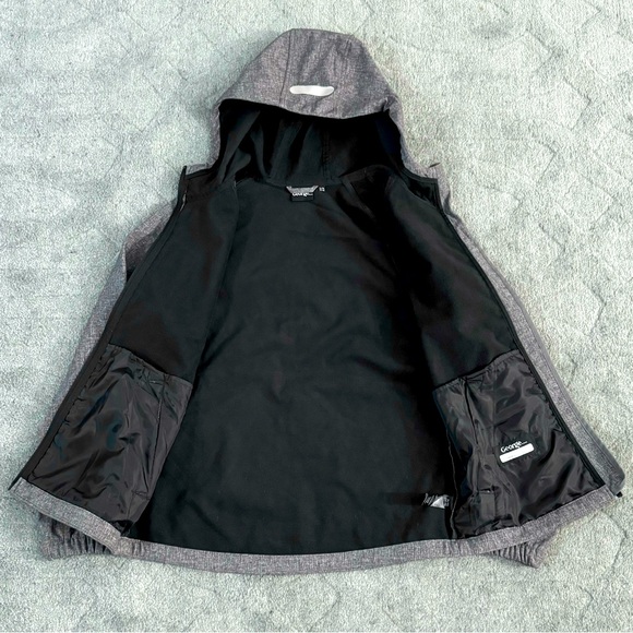 George Boys Gray Hoodie Full Zip Jacket EPIC logo & Reflectors Size XL (14-16) - Picture 4 of 8